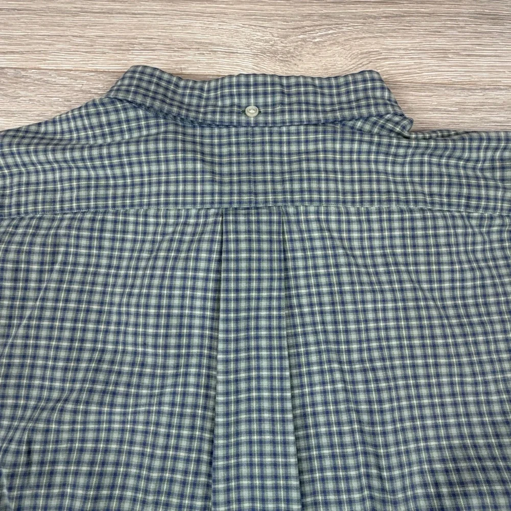 Ralph Lauren McMeel‎ Shirt Plaid Checkered Heavy Cotton Button Up Size XXL